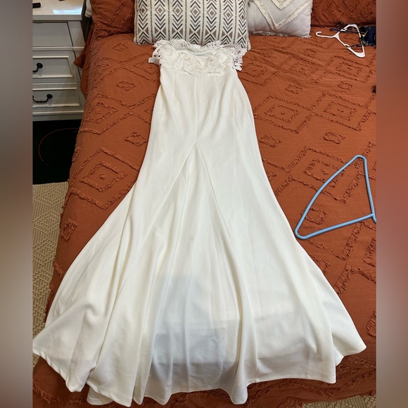 Lulus White Lace Maxi Dress - Picture 6 of 9